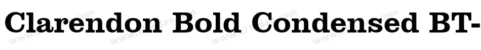 Clarendon Bold Condensed BT字体转换